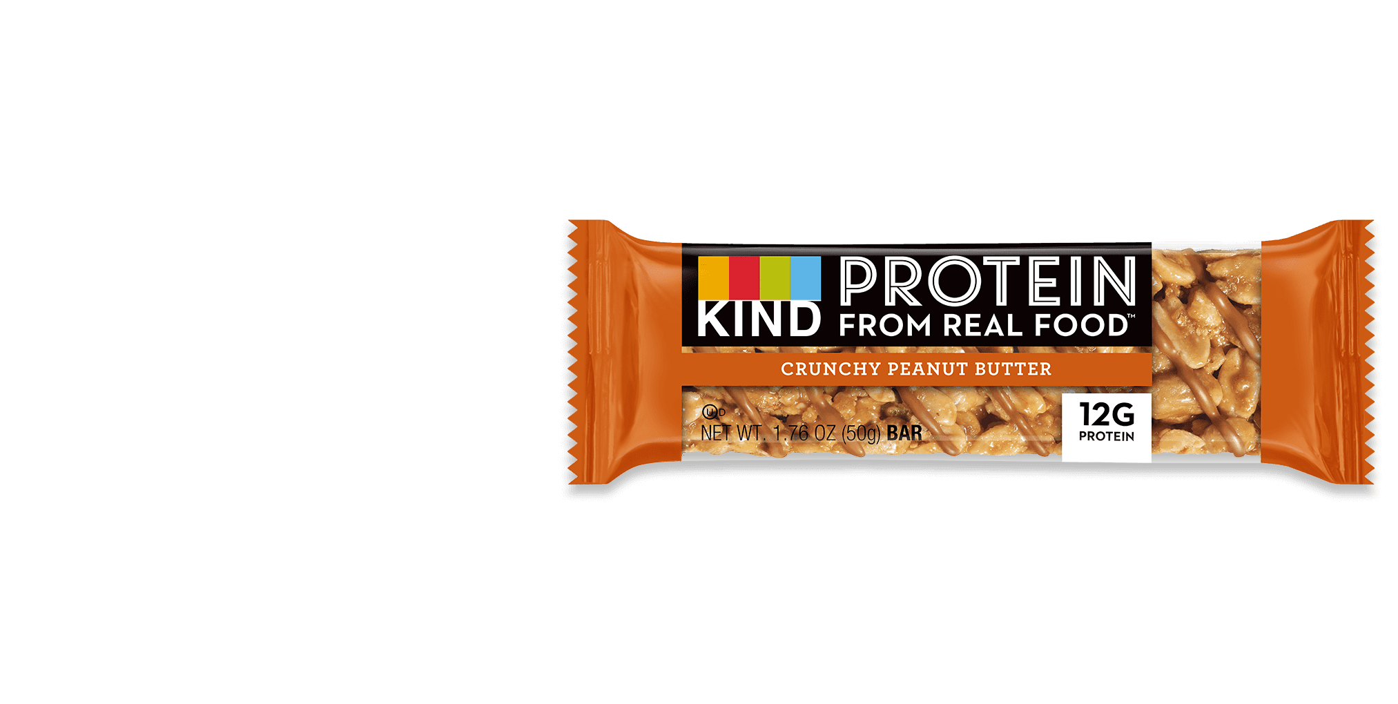 KIND Protein Bar, Crunchy Peanut Butter, Gluten Free, 12g Protein, Pack