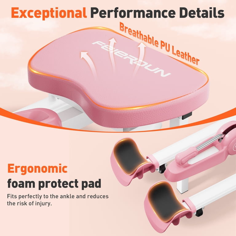 Upgo Leg Stretch Machine for Flexibility Training, Pink photo 4