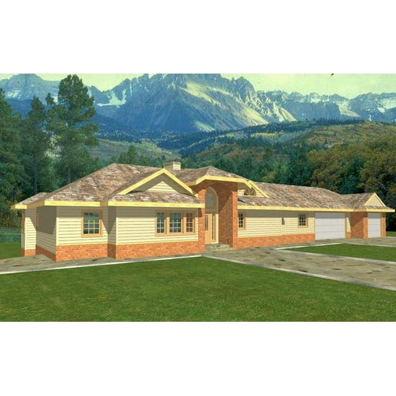 001-3088: Northwest Craftsman 5 Bed, 4 Bath Luxury Home Plan, 3124 Sq Ft: Full Blueprints with License to Build by Home Plan Marketplace - Lesuto