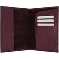 thumbnail image 3 of Marshal 601 USA Gold Genuine Leather Passport Cover for Travel with Credit Card Slots Purple, 3 of 3