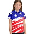 thumbnail image 3 of Tiijoy Boys Independence Day Short Sleeve Polo Shirt Fourth Of July Shirt Top, Sizes 3-14, 3 of 4