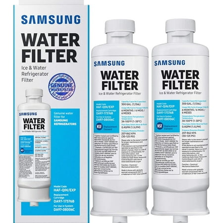 

Genuine Sam²sung DA97²-17376B HAF-QIN/EXP REFRIGERATOR Water Filter 2 Pack