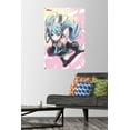 thumbnail image 2 of Hatsune Miku - Pink Circles Wall Poster with Pushpins, 22.375" x 34", 2 of 6