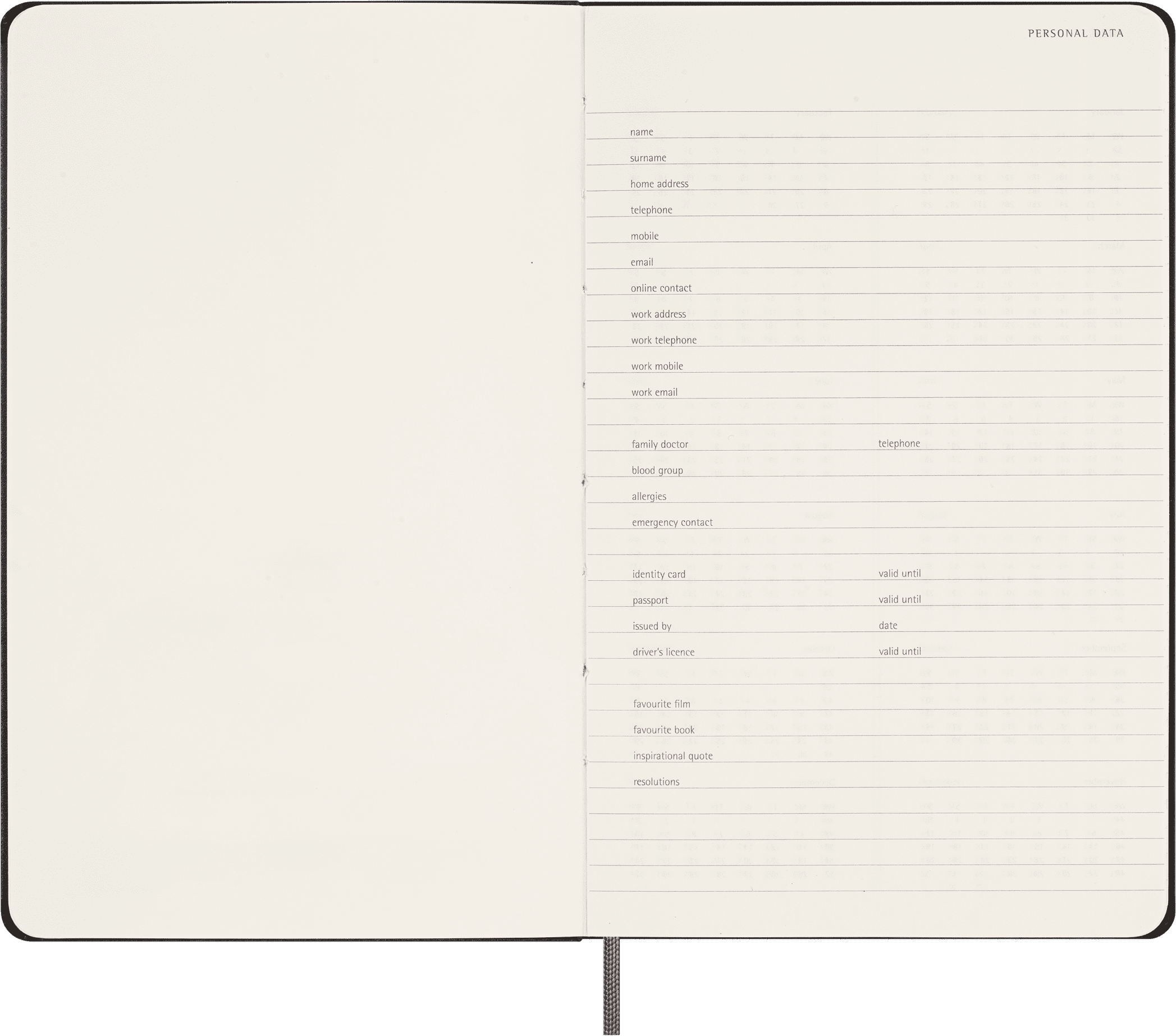 Moleskine Classic Weekly Undated Planner, Hard Cover, Large (5" x 8.25"), Black, 208 Pages