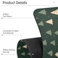 thumbnail image 4 of Yayeee Faucet Mat for Kitchen Sink 30" Diatomite Long Splash Guard Pad, Beige Christmas Trees, 2 Pack, 4 of 7