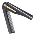 thumbnail image 3 of Seitruly 1 ud./2 uds. Clip de bolsillo plegable para hombres, peines portátiles de plástico para la cabeza y la barba, peine ligero para viaje de Cuidado del cabello negro+plata 1 PC Seitruly MR4438-02, 3 of 6