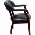 thumbnail image 4 of Flash Furniture Diamond Navy Vinyl Luxurious Conference Chair with Accent Nail Trim, 4 of 8