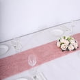 thumbnail image 5 of BalsaCircle 12x108 in Rose Gold Metallic Tinsel Polyester Table Runner Wedding Party Events Decorations Supplies, 5 of 8