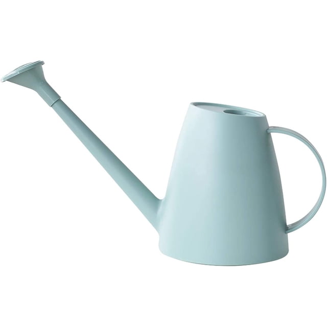 Regadera pequeña moderna de 1,8 l con pico largo y cabezal de ducha extraíble, regadera pequeña para plantas de interior y exterior, jardín, flores, bonsái