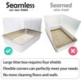 thumbnail image 5 of Cat Litter Box Pee Shields, 3Pcs Transparent Splash Guard for Open Top Litter Pan, Easy Clean Protector for High Peing Cats, Indoor Use for Small Litter Box, Clear, 5 of 6