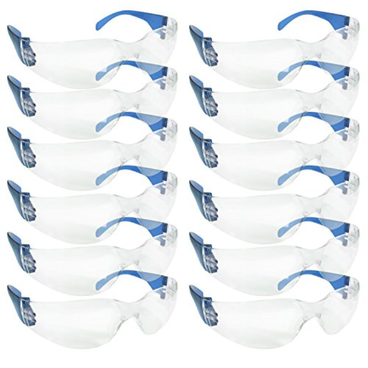 Safe Handler Green, Crystal Clear Lens Color Temple Safety glasses  (36-Pairs) BLSH-ESCR-CLLCT-SG8GR-36 - The Home Depot