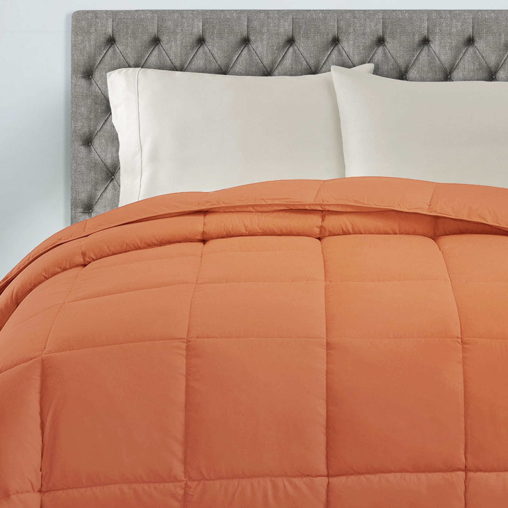 Superior Classic Reversible Comforter, Twin, Dusty Orange
