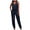 Navy, variant on Fesfesfes Jumpsuit for Women Casual Off Shoulder Denim Jeans Pocket Sleeveless Jumpsuits Rompers