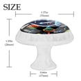 thumbnail image 4 of HemaKayy 4 Pack 1.37" Decorative Cabinet Knobs - Elegant ABS Glass Handles for Home Furniture Decor - Dresser Drawer Door Pulls - Perfect for Kitchen Bedroom - Outer Space Alien, 4 of 8