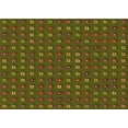 thumbnail image 1 of Ahgly Company Machine Washable Indoor Rectangle Transitional Dark Yellow Green Area Rugs, 4' x 6', 1 of 7