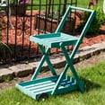 thumbnail image 6 of Sunnydaze 34" H 2-Tier Blue Fir Wood Wheeled Plant Stand Cart, 6 of 14