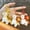 A, variant on Portable Keychain Rotating Horse Design Key Ring Compact Size Horse Charm Miniature Decompression Toy