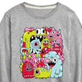 thumbnail image 3 of Instant Message - Monster Doodle - Toddler & Youth Long Sleeve Graphic T-Shirt, 3 of 6
