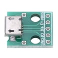 thumbnail image 3 of Micro USB Female Socket DIP Adapter Board 5 Pin 2.54mm Pitch DIY USB Power Supply Breadboard 10Pcs, 3 of 7