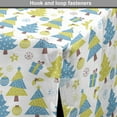 thumbnail image 4 of Christmas Dog Crate Cover, Trees and Presents with Ornaments, Easy to Use Pet Kennel Cover Small Dogs Puppies Kittens, 7 Sizes, Sky Blue Yellow Green, by Ambesonne, 4 of 6