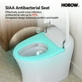 thumbnail image 6 of HOROW Tankless Toilet, Modern Smart Toilet without bidet, Self Cleaning One Piece Toilet with Warm Elongated Seat,Heated Toilet HR-T10SD, 6 of 14