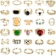 thumbnail image 3 of 30 anillos gruesos de oro de 18 quilates para mujer, anillos chapados en oro, anillos de sello trenzados gruesos, anillos midi apilables para nudillos, conjuntos de anillos abiertos ajustables, 3 of 4