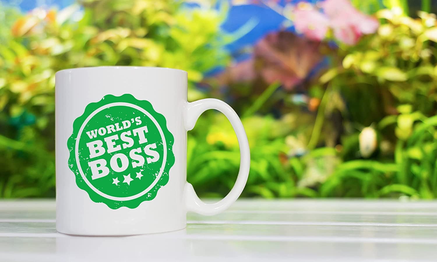 "World's Best Boss" Funny Coffee Mug - 11 Oz Ceramic Sarcasm Gift For Boss, Boss Lady, Manager (Christmas, Appreciation)