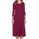 thumbnail image 1 of ICHUANYI Clearance Women Fashion Comfortable Button V-Neck Solid Color Casual Dress(Hot Pink, XXL) ICHUANYI WER2023081400912, 1 of 9
