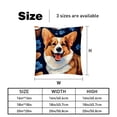 thumbnail image 5 of Corgi Elegant Velvet Decorative Covers Pillows Set of 2 with Unique Patterns, Throw Pillow Inserts for Bed or Couch, Available in 16x16, 18x18, 20x20 Inches for Any Occasion, 5 of 6