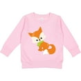 thumbnail image 2 of Inktastic Winter Fox, Cute Fox, Fox with Scarf, Orange Fox Toddler Sweatshirt, 2 of 4
