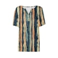 thumbnail image 6 of Olyvenn Short Sleeve Shirts for Women Summer Tops 2026 Plus Size Casual Button Down V Neck Loose Fit T Shirts for Women Yellow M, 6 of 7