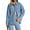 Light Blue, variant on EMMIOL Women's Y2K Oversized Denim Shirt Jacket Long Sleeve Button Down Distressed Jean Blouse 2026 Spring Trendy Casual Denim Top