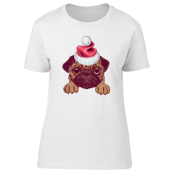 Cute Pug Puppy Dog Christmas Tee Men's -Image by Shutterstock