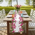 thumbnail image 4 of Table Runners 48 Inches Long Dress Scarves, Pink Spring Floral Farmhouse Kitchen/Dining Table Runner, Short Coffee Tablerunners, Butterfly Farmhouse 13x48 Inch, 4 of 9