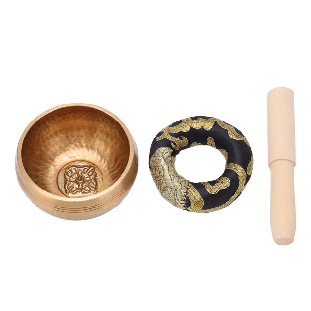Cuenco para cantar martillado a mano, fondo plano, sensación de calma, voz pacífica, calibre de 8cm, cuenco para meditación y Yoga para relajación