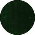 thumbnail image 1 of Ahgly Company Indoor Round Abstract Green Contemporary Area Rugs, 7' Round, 1 of 1