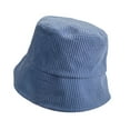 thumbnail image 2 of Travelwant Corduroy Reversible Bucket Hat Unisex Cotton Twill Canvas Sun Fishing Hat, 2 of 7