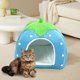 thumbnail image 5 of Apmemiss Clearance Winter Indoor Outdoor Pet House Foldable Yurt Strawberry Tent, Warm Shelter for Cats Dogs, Small Medium Breeds, Easy Storage, 5 of 8