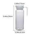 thumbnail image 3 of HOZVOMI 1L Plastic Pitcher with Lid, Food-Grade Hot & Cold Beverage Kettle for Iced Tea, Lemonade, Milk, 9.45 Inch, 3 of 6