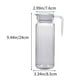 thumbnail image 3 of Fiudx Hervidor de Agua Fría, Elegante Jarra de Plástico Transparente, Diseño Resistente Al Calor para Bebidas Frías y Calientes, Forma Compacta para Refrigerador, Ideal para Uso En La Cocina, Oficina, 3 of 6