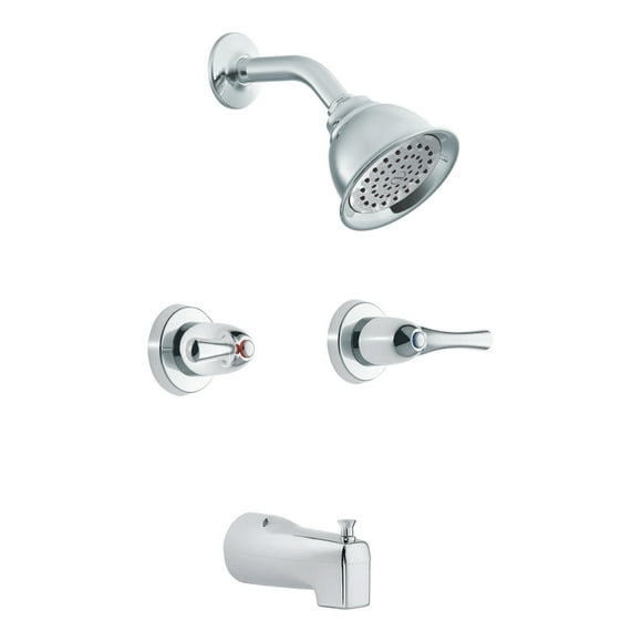 Adler 2 Handle Tub and Shower Faucet - Chrome