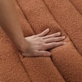 thumbnail image 2 of 55" Convertible Sleeper Sofa Bed,Modern Boucle 3 in 1 Sleeper Sofa Couch Bed with 2 Pillows and Adjustable Backrest,2-Sater Sofa for Living Room, Bedroom,Light Brown, 2 of 9