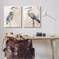 thumbnail image 2 of Stupell Industries Beautiful Heron Birds Standing Watercolor Painting Coastal Painting Gallery-Wrapped Canvas Print Wall Art Set of 2, 24 x 30, Design by Stellar Design Studio, 2 of 5