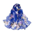 thumbnail image 2 of Qarigey Manténgase a la moda y con estilo con una bufanda de playa de lujo para mujer Bufanda de seda de lujo para mujer Accesorios de disfraces azul, 2 of 6
