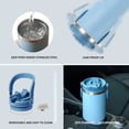 thumbnail image 4 of TYESO Tumbler with Flip Straw & Sip Lid, Vacuum Insulated Water Bottle, Double Wall Stainless Steel Coffee Cup Travel Mug Leak Proof (White, 40 OZ), 4 of 7