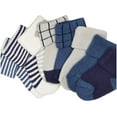 thumbnail image 2 of Touched by Nature Baby Boy Organic Cotton Socks, Blue Elephant, 0-6 Months, 2 of 3