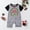 Newborn, variant on Abomasnow Family Christmas Pajamas Matching Sets Short Sleeve Crew Neck Red Bow Graphic PJs Sleepwaear Holiday Family Loungewear Sets
