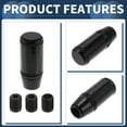 thumbnail image 6 of Unique Bargains Frosted Matte Shift Knob, 9.5cm Universal for Automatic and Manual Vehicle Gear Shifter Knob with 3 Adapter Aluminum Alloy Black, 1 Set, 6 of 7