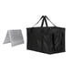 thumbnail image 3 of Bolsa de comida aislada con base y asa portátil para supermercado negro, 3 of 9
