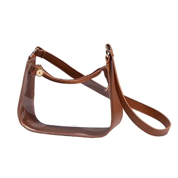 Clear Transparent Messenger Bag for Everyday Commute and Fashionable Crossbody Organizer Tote with Convenience